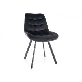 Стул SIGNAL MONTI Velvet Bluvel 19 черный/черный, поворотный